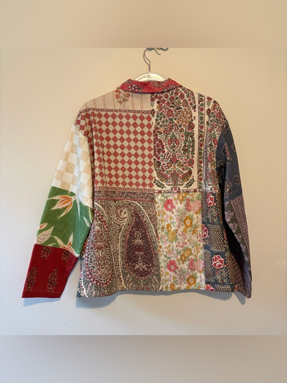 Found tapestry twill jacket in a patchwork print - Picture 9 of 10